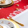 Christmas Table Place Mats Red Village Four Pack, thumbnail 2 of 5