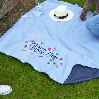 Picnic Time Personalised Picnic Blanket, 2 of 5