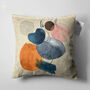Ivory Cushion Cover With Water Colour Patterned, thumbnail 5 of 7