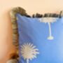 Bespoke Made Indian Blockprint Cushion, thumbnail 2 of 4