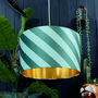 Apple Sours Helter Skelter Lampshades With Gold Lining, thumbnail 1 of 4