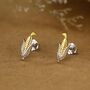 Sterling Silver Sweetcorn Stud Earrings, thumbnail 1 of 11