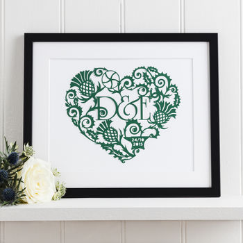 Gretna Green Wedding Papercut Art, 2 of 7