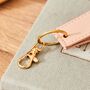 Personalised Embossed Pink Keyring, thumbnail 3 of 6