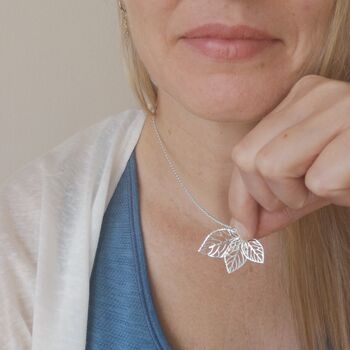 Sterling Silver 30th Birthday Leaf Necklace, 12 of 12
