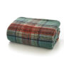 Luxury Faux Mohair Sherpa Throw 130x160cm Kinross Green, thumbnail 3 of 3