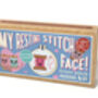 My Resting Stitch Face! Mini Matchbox Cross Stitch Kit, thumbnail 5 of 12