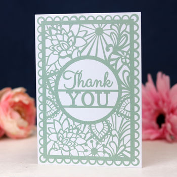 Thank You Printed Card A6, 2 of 2