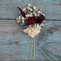 Wedding Dried Flower Bouquet Meadow Reds Right, thumbnail 6 of 6