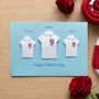 Personalised England Rugby Team Shirts Card, thumbnail 1 of 6