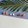Ceramic Red Earring Set, thumbnail 2 of 7