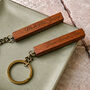 Personalised Home Sweet Home Wooden Keyring, thumbnail 1 of 3