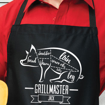 Personalised Pig 'Grill Master' Apron, 3 of 10