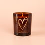 Valentine's Gift Personalised Heart Candle For Couples, thumbnail 2 of 5