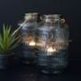 Shimmer Glass Lantern With A Gold Handle, thumbnail 2 of 4