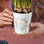 Personalised Easter Wreath Plant Pot With Seeds, thumbnail 1 of 3
