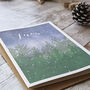 Let It Snow Winter Forest Christmas Card, thumbnail 2 of 3