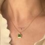 Emerald Necklace May Birthstone Jewellery Gift For Her, thumbnail 1 of 4
