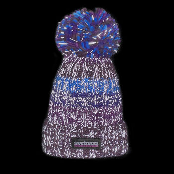 Berries Gradient Reflective Super Bobble Hat, 5 of 6