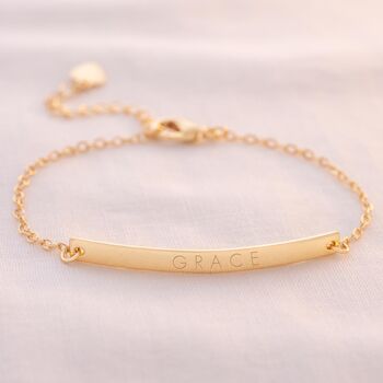 Contemporary Name Bar Personalised Bracelet, 2 of 12