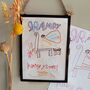 Personalised Childrens Drawing Embroidery Frame Gift, thumbnail 1 of 6
