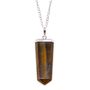 Gemstone Flat Pencil Pendant Tiger Eye, thumbnail 1 of 7