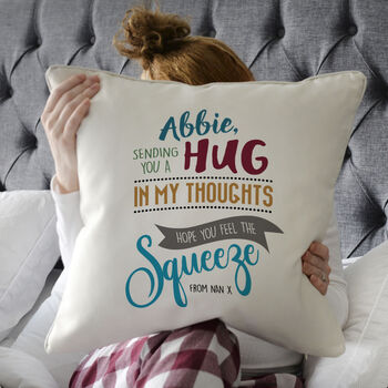 Personalised Sending You A Hug Cushion, 2 of 6