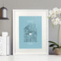 Our First Home Personalised Map Print, thumbnail 4 of 12