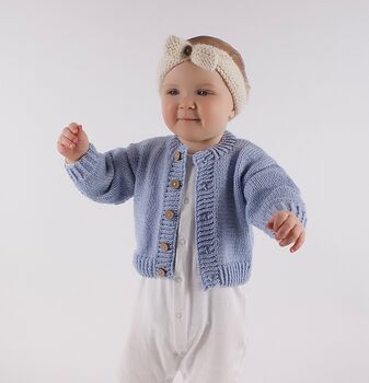 Baby Cardigan Knitting Kit, 4 of 12