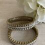 Indian Gold Plated Kundan Antique Bangles Two.Eight, thumbnail 5 of 8