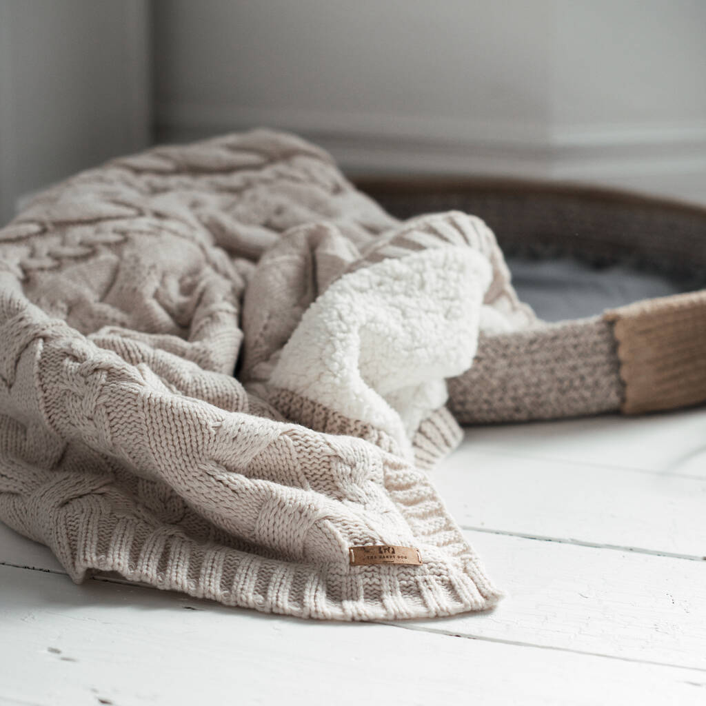 Cotton Rope Dog Bed And Blanket By The Dandy Dog Company