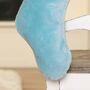 Personalised Frosted Blue Cotton Velvet Stocking, thumbnail 4 of 5