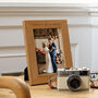 Personalised Oak Wedding Photo Frame, thumbnail 5 of 9