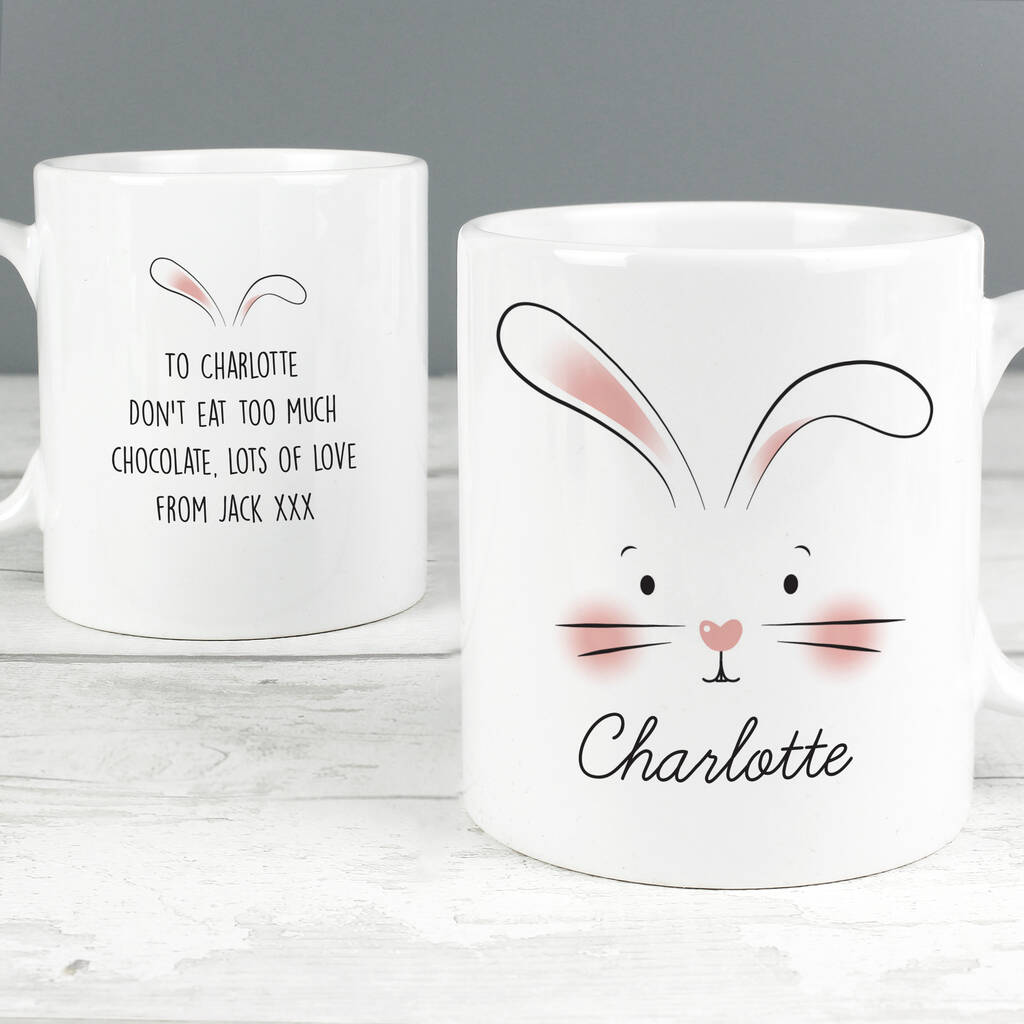 Personalised Bunny Features Ceramic Mug, 1 of 4
