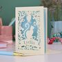 Personalised Papercut Cat Birthday Card, thumbnail 2 of 7
