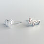 Sterling Silver Zebra Stud Earrings, thumbnail 2 of 6