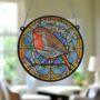 Robin Appear Stained Glass Effect Suncatcher, thumbnail 7 of 7