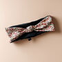 Floral Satin Lined Knotted Headbands Limited Edition, thumbnail 1 of 2