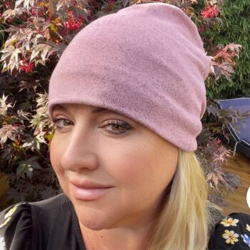 Chemo Headwear Beanie Hat Fleece Lined, 2 of 12