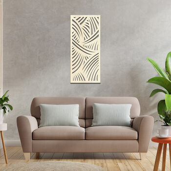 Tropical Palm Leaf Wooden Panel Botanical Wall Art, 7 of 8