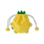 Yellow Pineapple Fluffy Fruit Drawstring Pouch, thumbnail 2 of 3
