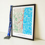 Personalised Watercolour Route Map Art For Any Run, thumbnail 2 of 7