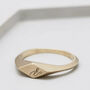 Personalised Initial 9ct Gold Signet Rings For Women, thumbnail 11 of 11