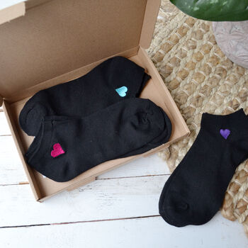 Heart Socks Letterbox Gift, 3 of 3
