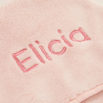 Personalised Pink Star Hooded Fleece Wrap, 5 of 6