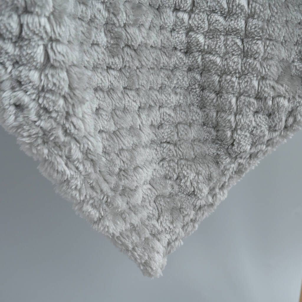 Personalised Grey Baby Blanket With Stars And Name By KEEDD