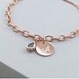 18ct Rose Gold Plated Personalised Birthstone Bracelet, thumbnail 3 of 10