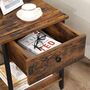 Nightstand Bedside Side Table With Drawer And Shelf, thumbnail 7 of 9