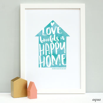 Personalised Love Builds… New Home Print, 6 of 11