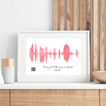 Listen To Your Recorded Message Sound Wave Print, 2 of 6
